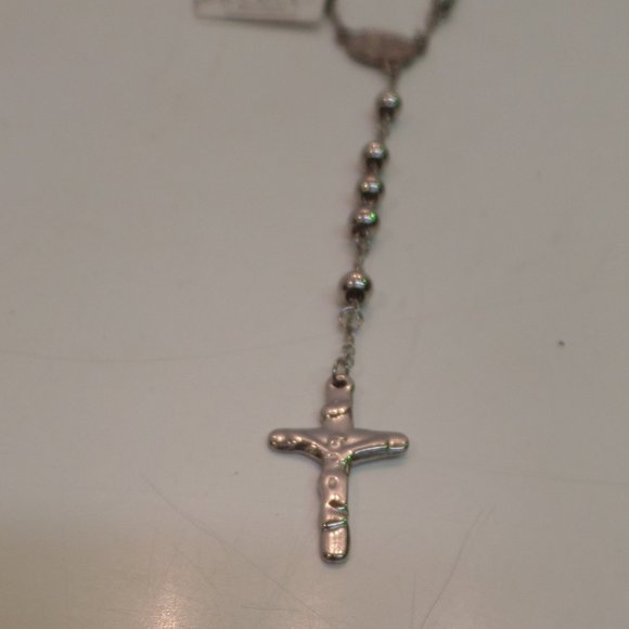 Black Jack Jewelry - BNWT Black Jack $89 Stainless Steel Silver Color Rosary Prayer Beads